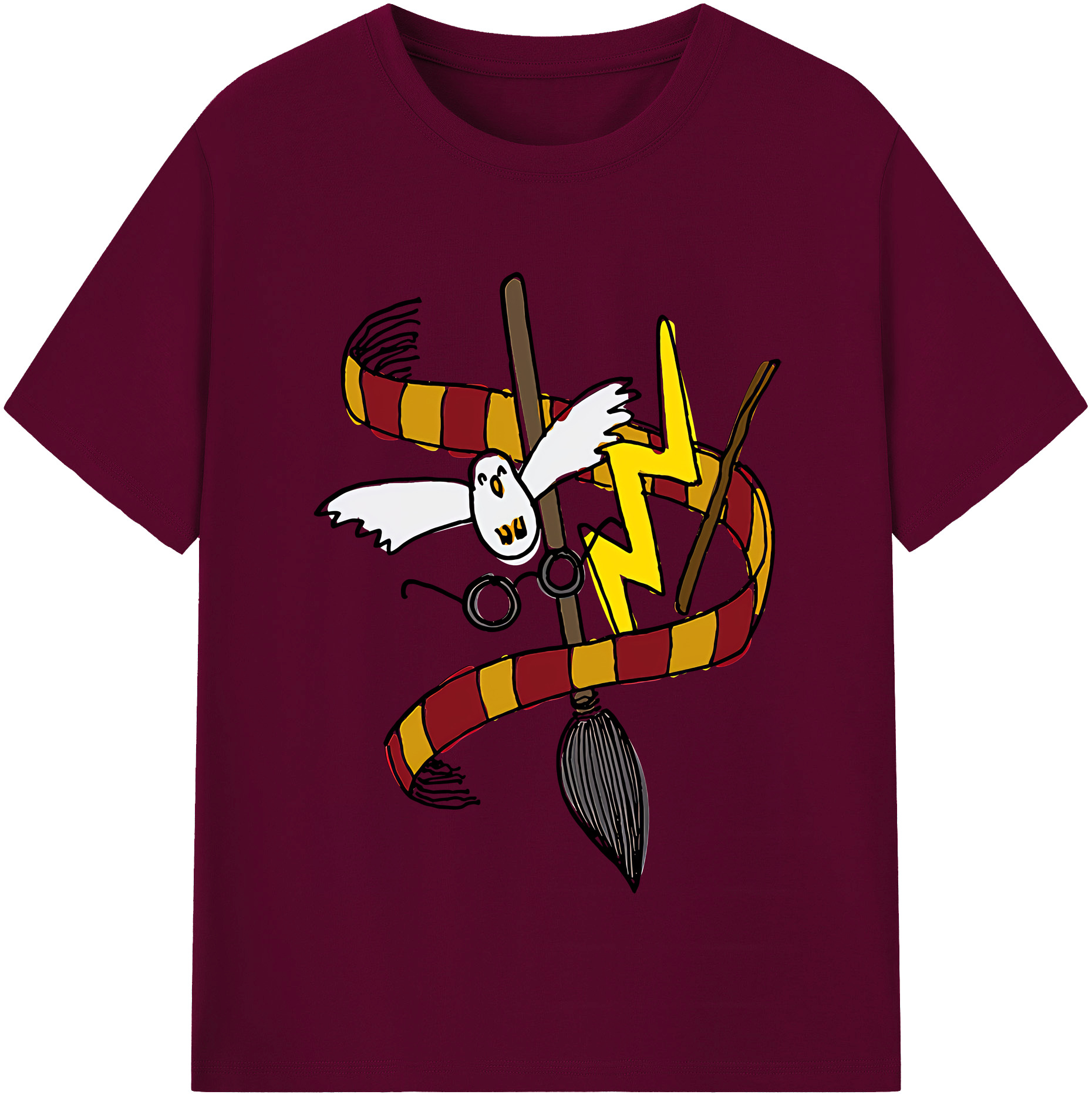 （画像用） Harry Potter ハリー・ポッターシリーズ レディースカジュアルプリントTシャツ（綿100％）